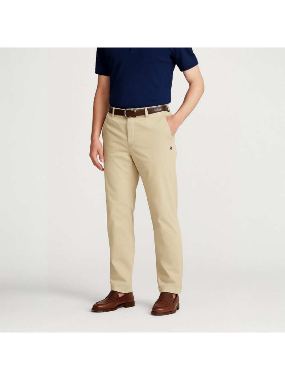 Polo by Ralph Lauren Preston Flat Front Pants Khaki Men’s Size 38 100% Cotton